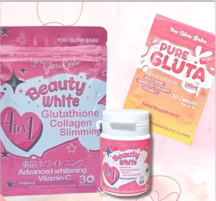 BEAUTY WHITE AND PURE GLUTA 30 CAPSULES | Lazada PH