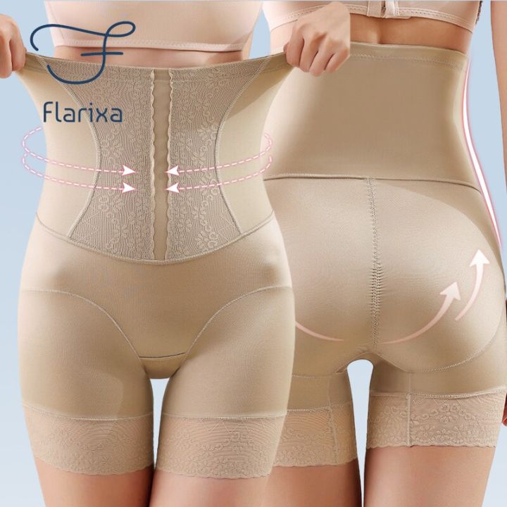 Flarixa Plus Size Shapewear for Women Tummy Control Shorts Waist Trainer  Body Shaper Pants Postpartum Butt Lift Slimming Panties