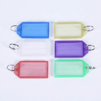 【cw】 New 1pcs Metal Color Plastic Keychain Luggage ID Card Name Tag Classification