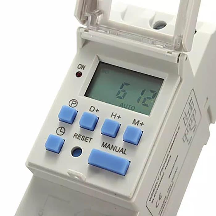 ⏱ DC12V THC15A Digital DIN Rail Programmable Timer 16A White | Lazada ...