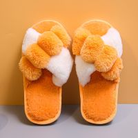 Girl Winter Slippers for Women Shoes Open-toed Plush shoes baby girl Cotton Slippers Cute Furry Slippers Non-slip Warm Kid Boots