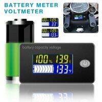 ZZOOI 1pc Battery Capacity Indicator 12V 24V 32V 48V Durable Batterys Tester Temperature Voltmeter Multi-function Instrument