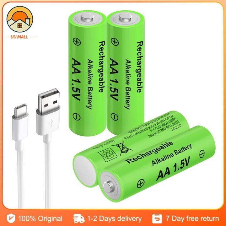 Smartoools aa aaa battery 1.5v double a lithium ion type c rechargeable