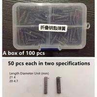 100ชิ้นกุญแจแบบพับสปริง50ชิ้นแต่ละชิ้นในสองข้อกำหนดอุปกรณ์ช่างกุญแจอุปกรณ์เสริมช่างทำกุญแจ