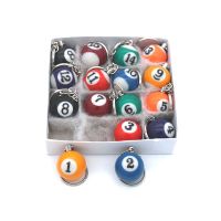 【LZ】■☜  25mm 16 number Billiard Pool Ball Key Ring Chain Products