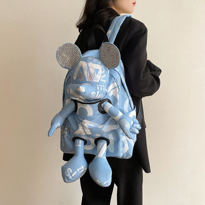 Cartoon Cute Doll Backpack Korean Style Doll Large Capacity Schoolbag Travel Backpack Girlfriends Girls Gifts