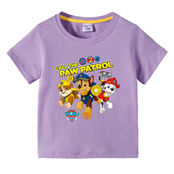 paw-patrol-เสื้อยืดแขนสั้นแขนสั้นทารก-เสื้อกล้ามเด็กเด็กผู้ชายเด็กผู้หญิงผ้าฝ้ายลายการ์ตูนฤดูร้อน0000