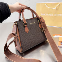 TOP.1Michaels แฟชั่น Kors กระเป๋าช้อปปิ้งที่สวยงามย้อนยุคลำลองผู้หญิง Totes โซ่คล้องกระเป๋าถือสีทึบหนังของผู้หญิงกระเป๋าสะพายไหล่