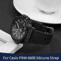 สายรัดกีฬาเหมาะสำหรับ Casio ซิลิโคนสายนาฬิกาข้อมือ PRW-6600YB ผู้ชาย/70/50/PRG-600/650Y ปีนเขา24มม. กันน้ำ23มม.