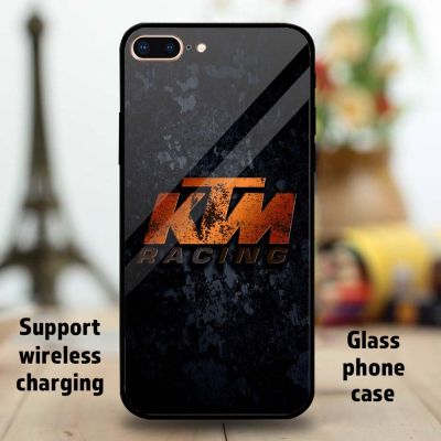 KTM เคสสำหรับ Apple Iphone กระจกป้องกันมือถือแบบกำหนดเอง11 12 Mini 13 Pro Max 6 7 Plus 8 X Max XR S10 Samsung Galaxy S9 + P20คู่ Huawei