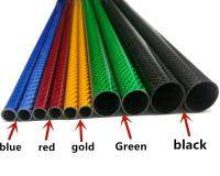 2PCS length 500 mm color true carbon fiber tube high composite hardness material 3K smooth surface blue  red  green gold. Wires Leads Adapters