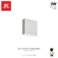 SL LIGHTING | Outer Space โคมไฟติดผนังภายนอก LED 3W 3000K วัสดุ ABS รุ่น TER-12-3W30-WWH