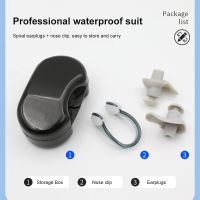 Earplugs  Waterproof Silicone Nose Clip Sort Swimming Box Soundproof Anti Snoring Noise Plugs For Ears Diving Sleeping Adult Nap Accessories Accessori