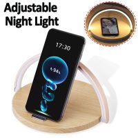 Foldable Night Light Wireless Charging Station Stonego LED Reading Table Lamp Fast Charging Wireless Charger For Iphone Samsung