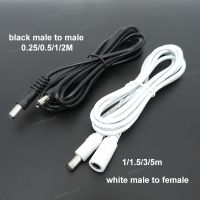 22awg 3A DC Male To male female Power supply Adapter white black cable Plug 5.5x2.1mm Connector wire 12V Extension Cords WB5TH