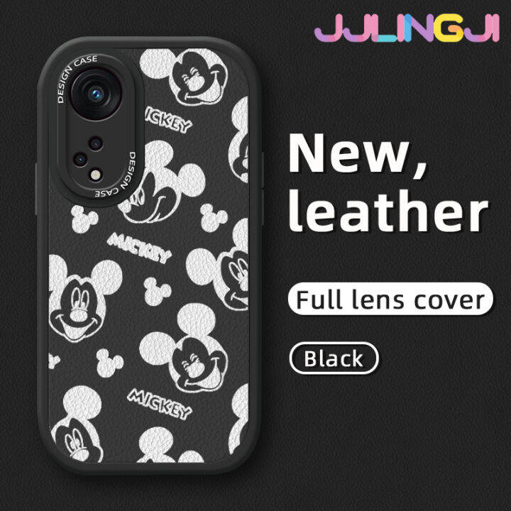 jlingji-เคสสำหรับ-oppo-reno-8t-5g-a1-pro-5g-กระแสแฟชั่นรูปแบบมิกกี้เมาส์ใหม่โทรศัพท์ดีไซน์ด้านข้างฝาครอบ-lensa-kontak-หนังดีไซน์ใหม่กล้องบางป้องกันเคสกันกระแทก