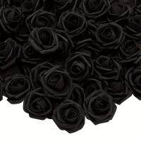 【hot】✿  10pcs Roses Artificial Flowers Bulk for Decoration Stemless Heads Walls Crafting Supplie