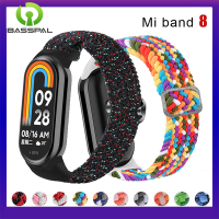 สายรัด Xiaomi Mi 8ยางยืดไนลอนถักเดี่ยวปรับหัวเข็มขัดได้เปลี่ยนสายรัดสำหรับ Miband 8