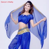 【YD】 Sari Dancewear Belly Dancing Wrap Scarf Headpiece Bollywood Costume Veils