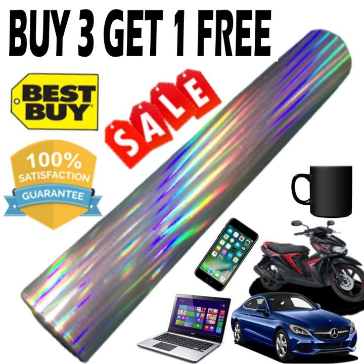 Buy Get Free Holographic Hologram Motorcycle Vinyl Decal Printable Stiker Lazada PH