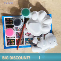 ?【Lowest price】TANG Creative DIY Hand Painted ตุ๊กตาฉาบมืออาชีพพวงกุญแจ Graffiti เด็ก handwork กล่องของขวัญของเล่น