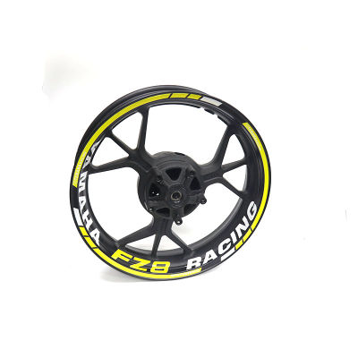 Motorcycle Styling Wheel Hub Tire Reflective Sticker Car Decorative Stripe Decal For Yamaha FZ8 FAZER