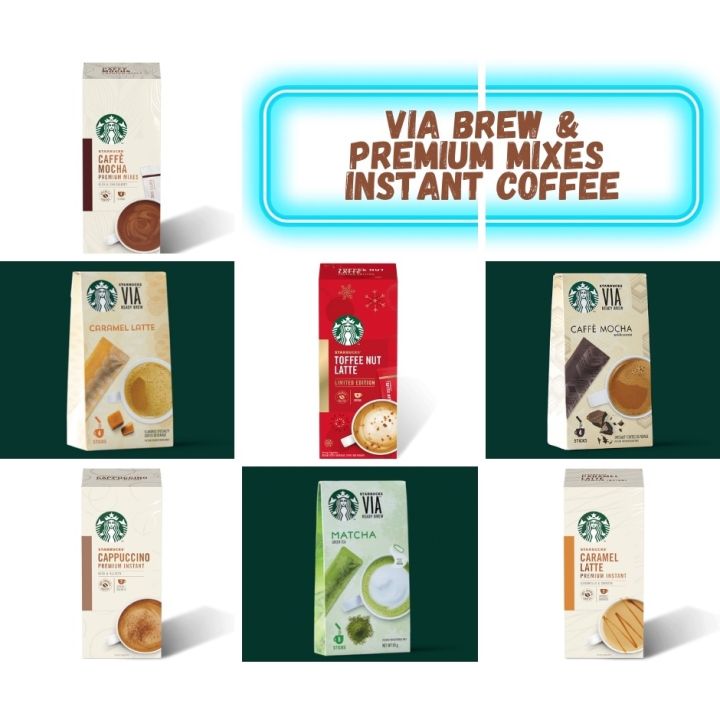 Starbucks Limited Edition Toffee Nut Latte Premium Mixes Via Ready Brew