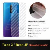 ฟิล์มหลัง ฟิล์มกันรอยหลัง OPPO Reno 2F / Reno 2 ฟิล์มกันรอยออฟโป้ลายเคฟล่า กันน้ำกันเหงื่อ กันรอยขีดข่วน