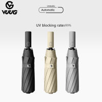 VUUG 10K Windproof พับร่มอัตโนมัติแบบพกพา Lady ร่ม