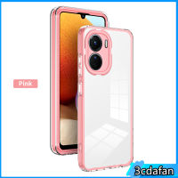 ใสดูหรูหรากรอบเคสโทรศัพท์ลูกอมสำหรับ Vivo Y35 Y22 Y16 Y21 Y33S T1X Y21S V25 V25E ฝาหลังซองนุ่มกันกระแทกสำหรับ Vivo Y02 Y30 Y33 T1 Y55 Y75