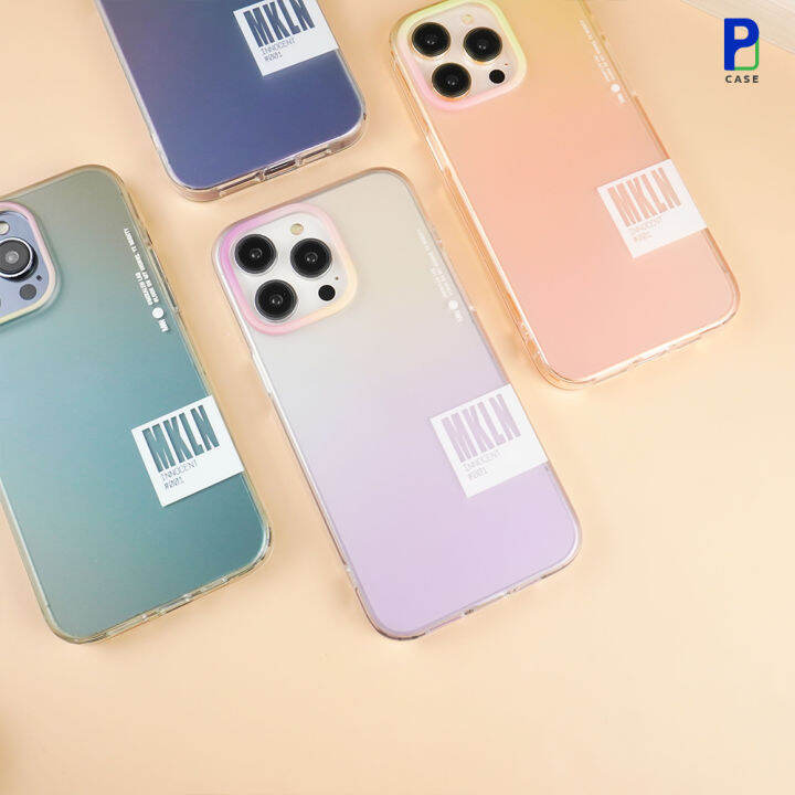 case-เคสไอโฟน-mikalen-rainbow-สีทูโทน-สำหรับ-14promax-14