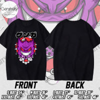 Pokemon เสื้อยืดผู้ชาย Gengar Shirt Game เสื้อโอเวอร์ไซส์ลายอนิเมะ Print Tee วินเทจ Black White Tops