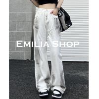 EMILIA SHOP กางเกงขายาว กางเกงเอวสูง สไตล์เกาหลี 2022 ใหม่ ES220124