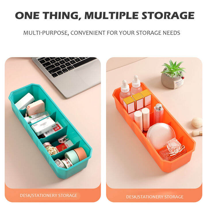 stackable-socks-and-underwear-storage-box-multi-function-plastic-5-compartments-underwear-boxes-drawer-organizers-free-shipping