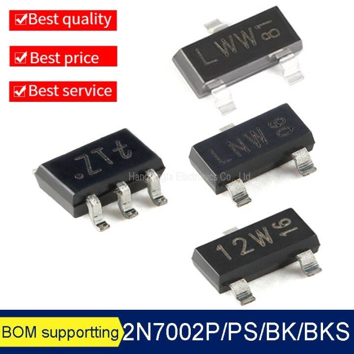 10PCS Origina 2N7002 2N7002P PS 2N7002BK 2N7002BKS MARKING 12W LWW ZTt
