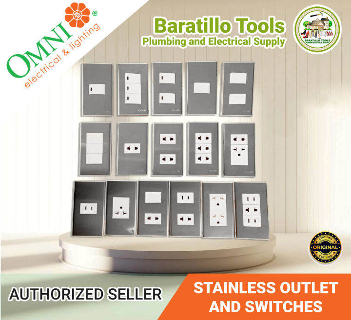 OMNI Stainless Plate Outlets and Switches Lazada PH
