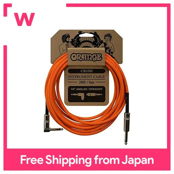 ORANGE CRUSH Instrument Cable 20ft 6m 1/4 Angled Straight CA037 Guitar Cable  | Lazada PH