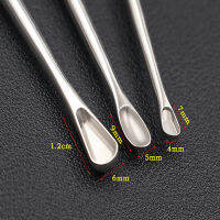 สแตนเลสสตีลจมูกกระดูก Curette,หัวเดียว Curette,รูปหัวใจรอบเครื่องมือผ่าตัดและเครื่องมือสำหรับเครื่องสำอาง Rhinoplast