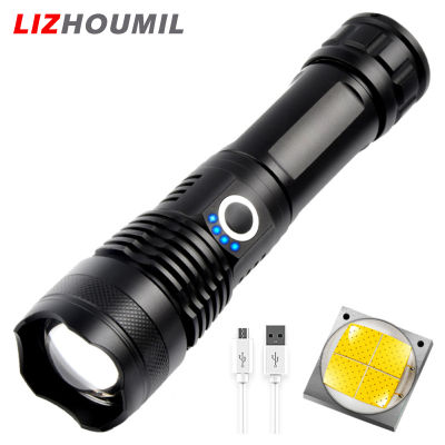 LIZHOUMIL X71 P50 Led Flashlight 3000 Lumens Usb Charging Telescopic Zoom Strong Light Outdoor Emergency Searchlight
