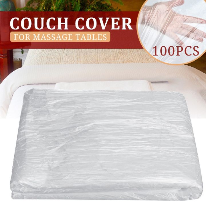 {Migu home furnishing} 100PCS Disposable Plastic Couch Cover Bedspread