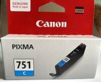 หมึกพิมพ์ของแท้ CANON CLI-751 สีฟ้า ของแท้•	สำหรับเครื่องพิมพ์รุ่น IP7270/IP8770/IX6770/IX6870/MG5470/MG5570/MG5670/MG6370/MG6470/MG6670/MG7170/MG7570/MX727/MX92พร้อมจัดส่ง