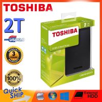 จัดส่งจากกรุงเทพ Toshiba external hard disk ของแท้  2TB/1TB ฮาร์ดดิสก์พกพา USB3.0 เอทานอล ฮาร์ดิส hdd external ฮาร์ดไดรฟ์คุณภาพสูง รับประกัน 3 ปี