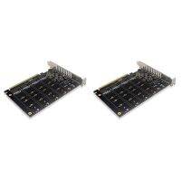 2X PH44 NVME 4-Disk Array Card PCIE Signal Split Array Card