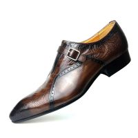 Men Full Grain Leather Shoes For Men Brand Oxford Men Shoes Fashion New Luxury Dress Shoes Men Formal Shoes