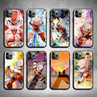 【Sell Well】FDD Dragon Ball Krillin เคสโทรศัพท์กระจกนิรภัยสำหรับ iPhone 13 12 11 Pro Mini XR XS MAX 8X7 6S 6 Plus SE 2020 Cover