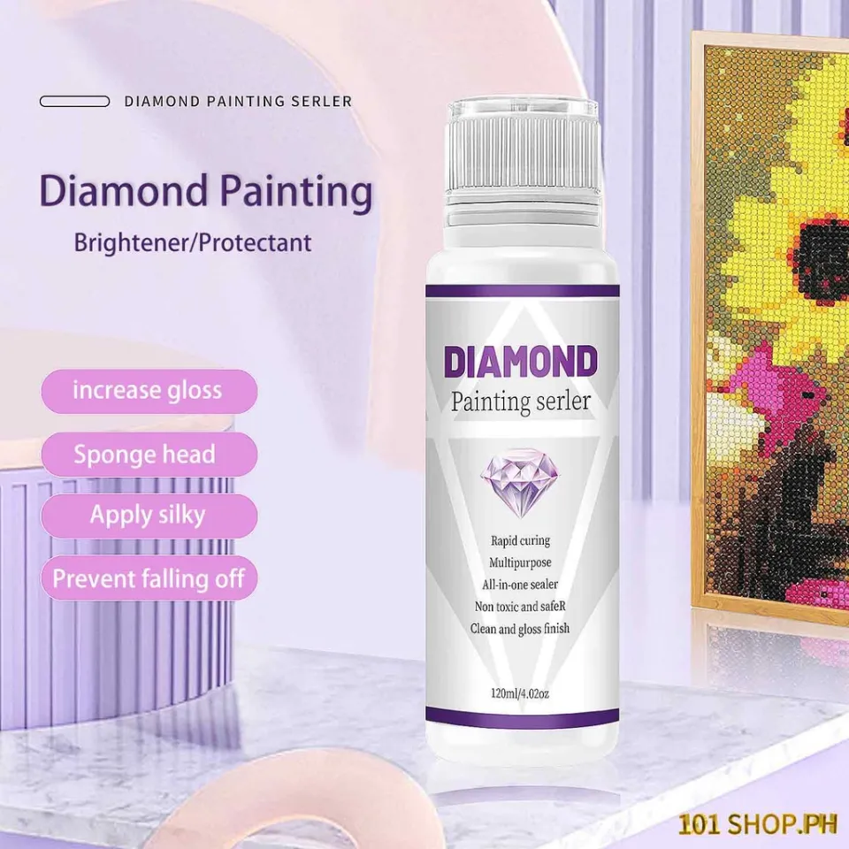 5D Diamond Painting Sealer Glue Permanent Hold Shine Effect Sealer