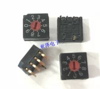 2pcs 0 9 coding switch 10 bit rotary DIP switch DRS3110 Reverse code 4:1 pin