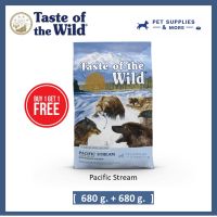 !! 1 แถม 1!! อาหารสุนัข Taste of the wild Pacific Stream สูตรปลาแซลมอนรมควัน ขนาด 680 g