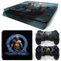 God Of War เกม PS4 Slim Skin สติกเกอร์รูปลอกสำหรับ Ps4 Slim Console และ2 Controllers ผิวไวนิล Slim สติกเกอร์ Decal