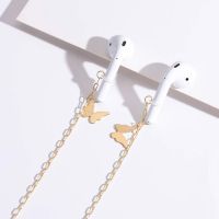 ♝▦ Bluetooth Headset Anti-lost necklace For Airpods Wireless Headset Earring Star butterfly Long necklace